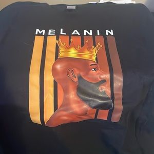 Black, urban, melanin, king, male t-shirt
